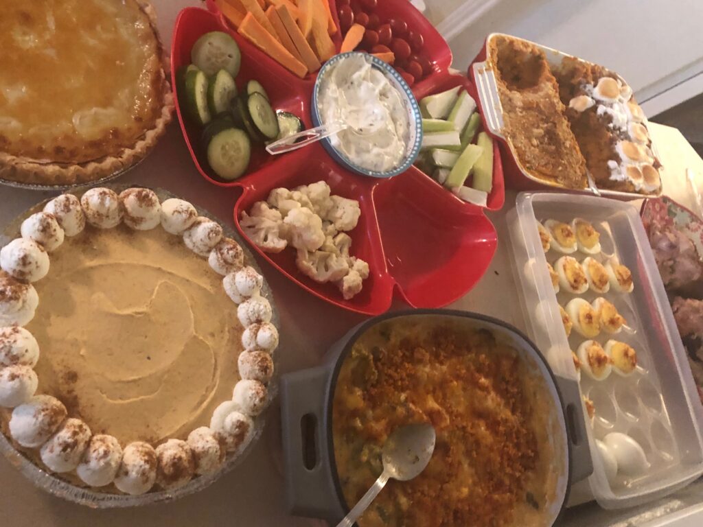 A budget Thanksgiving spread