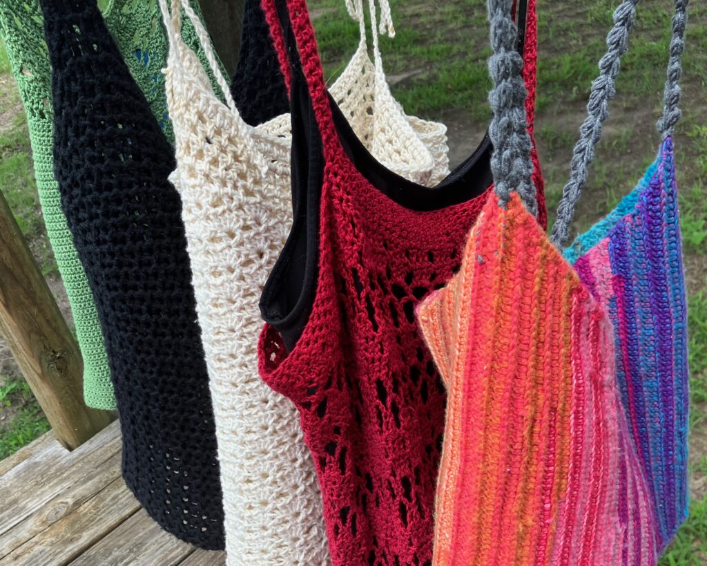 Crochet Tank Tops Collection - Hanging
